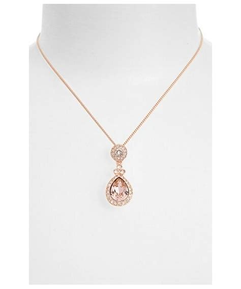 givenchy wingate crystal pendant necklace|Givenchy Wingate Crystal Pendant Necklace .